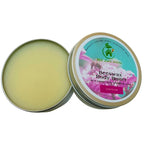 BEE Zero Waste branded body butter tins arranged for sustainable retail merchandising.