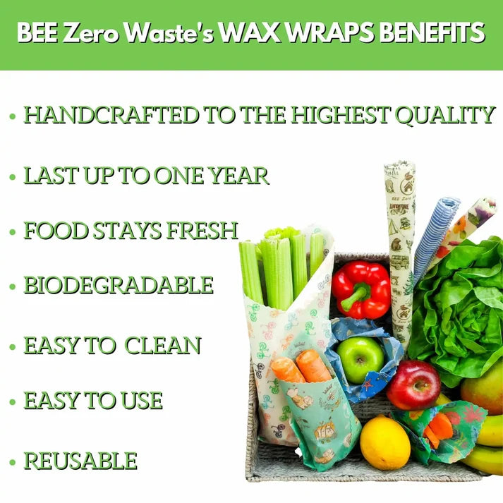 Beeswax Food Wraps (Retail Packs & Singles)