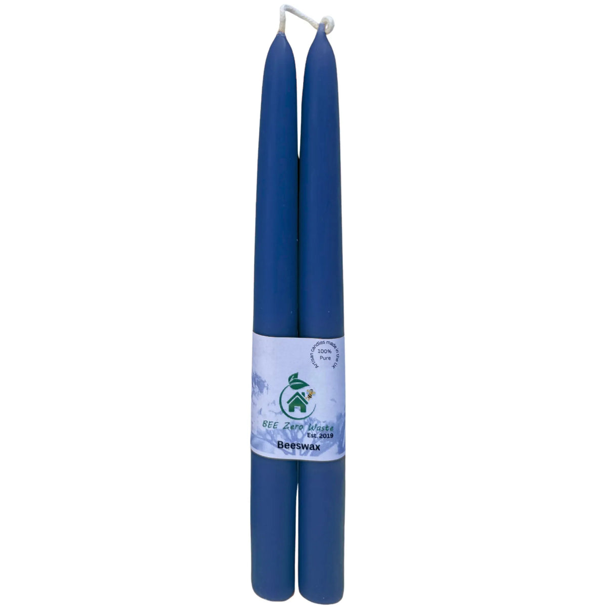 Handcrafted natural beeswax taper candles made in Leicestershire, UK from pure local beeswax.