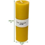 Boutique-ready pure beeswax pillar candles available in bulk for sustainable home fragrance stockists.