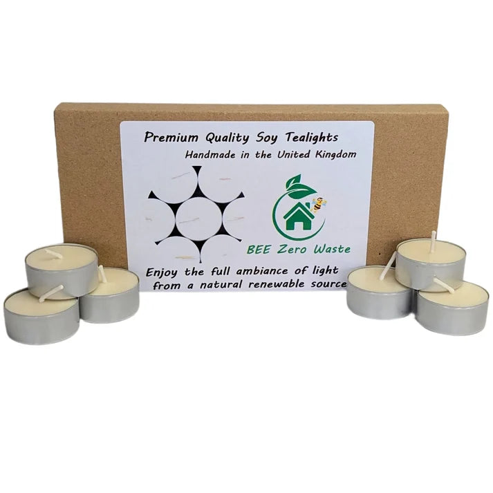 Wholesale vegan soy wax tealights supplied in packs of 15 for B2B retail ordering and trade supply.