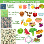 Beeswax Food Wraps (Retail Packs & Singles)