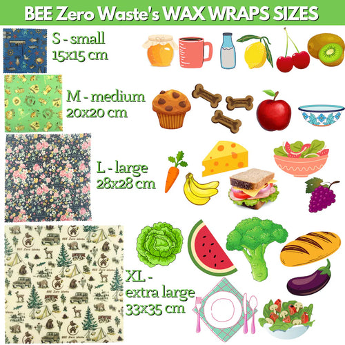 Beeswax Food Wraps (Retail Packs & Singles)