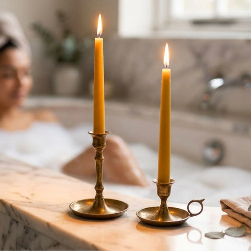 Wholesale  Pure Beeswax Taper Candles (set of 2) | 5 Colours