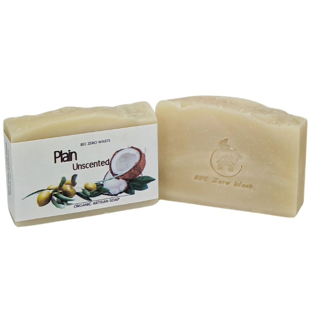 Palm-oil-free cold-process soap bars stacked for sustainable retail stockists.