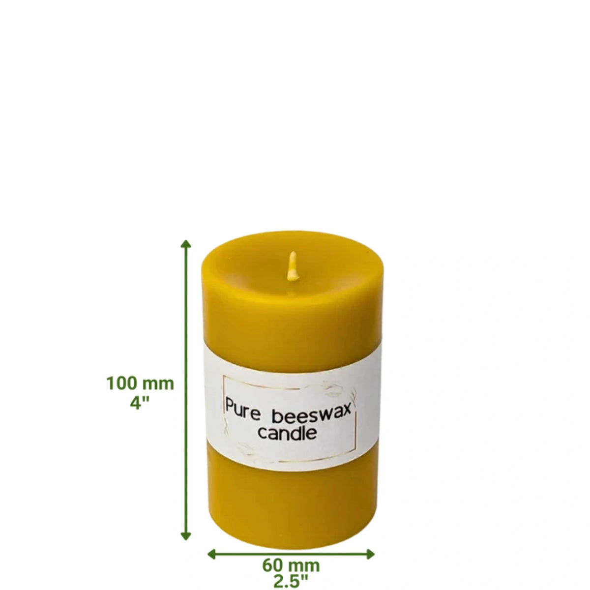 Bulk trade supply of natural yellow beeswax pillars for independent boutiques and event stylists.