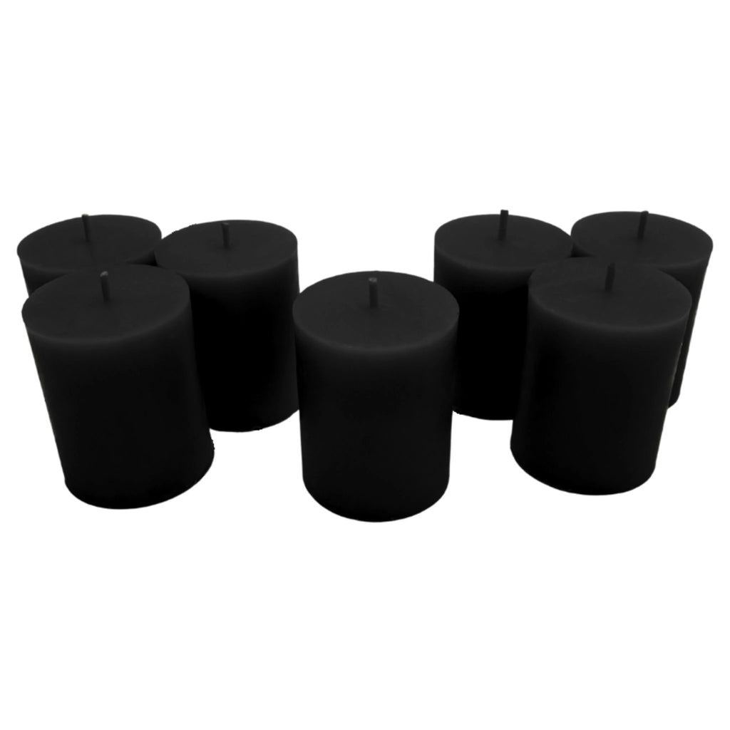 Bulk trade supply of coloured beeswax votive refills for independent boutiques and event stylists.